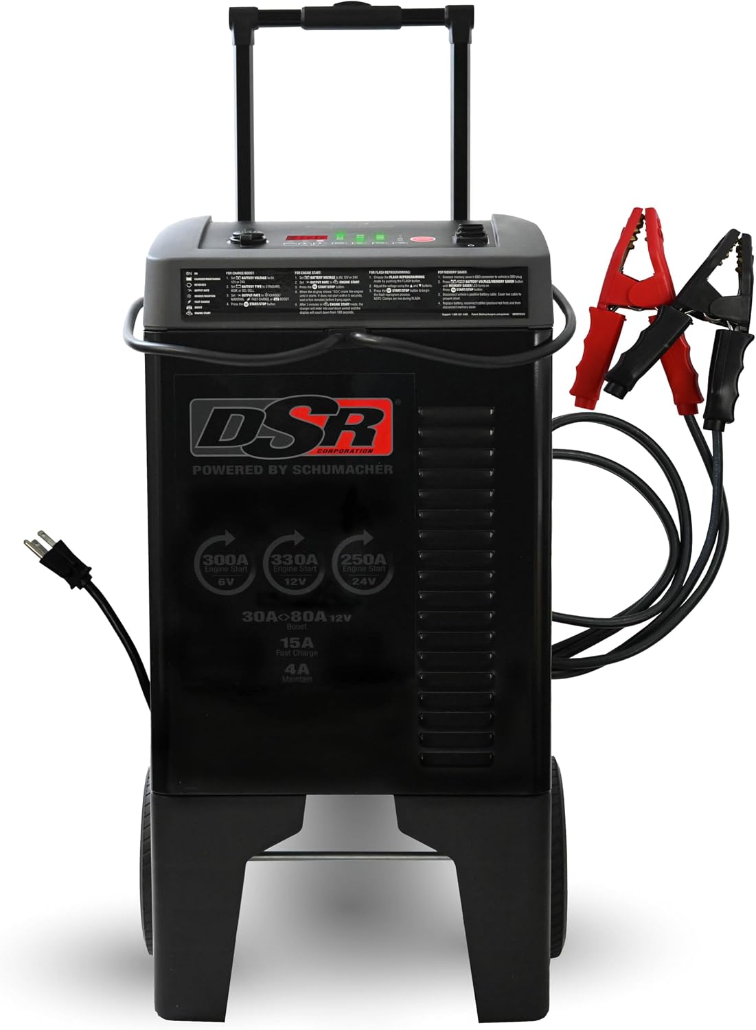 Schumacher Electric Wheeled 10A Car Battery Charger & Maintainer – DSR139