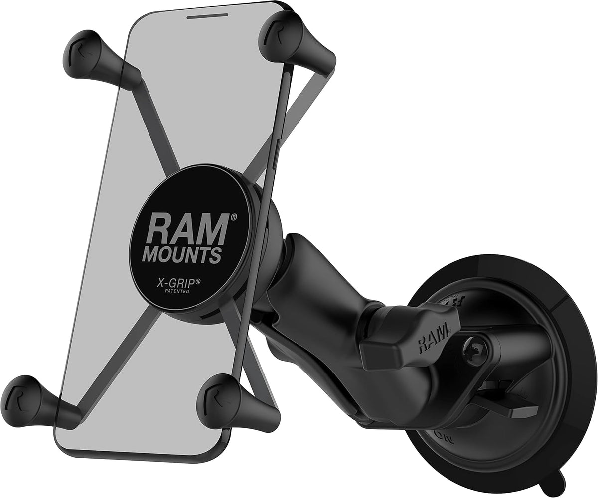 RAM MOUNTS X-Grip Large Phone Mount with Long Arm Twist-Lock Suction Cup