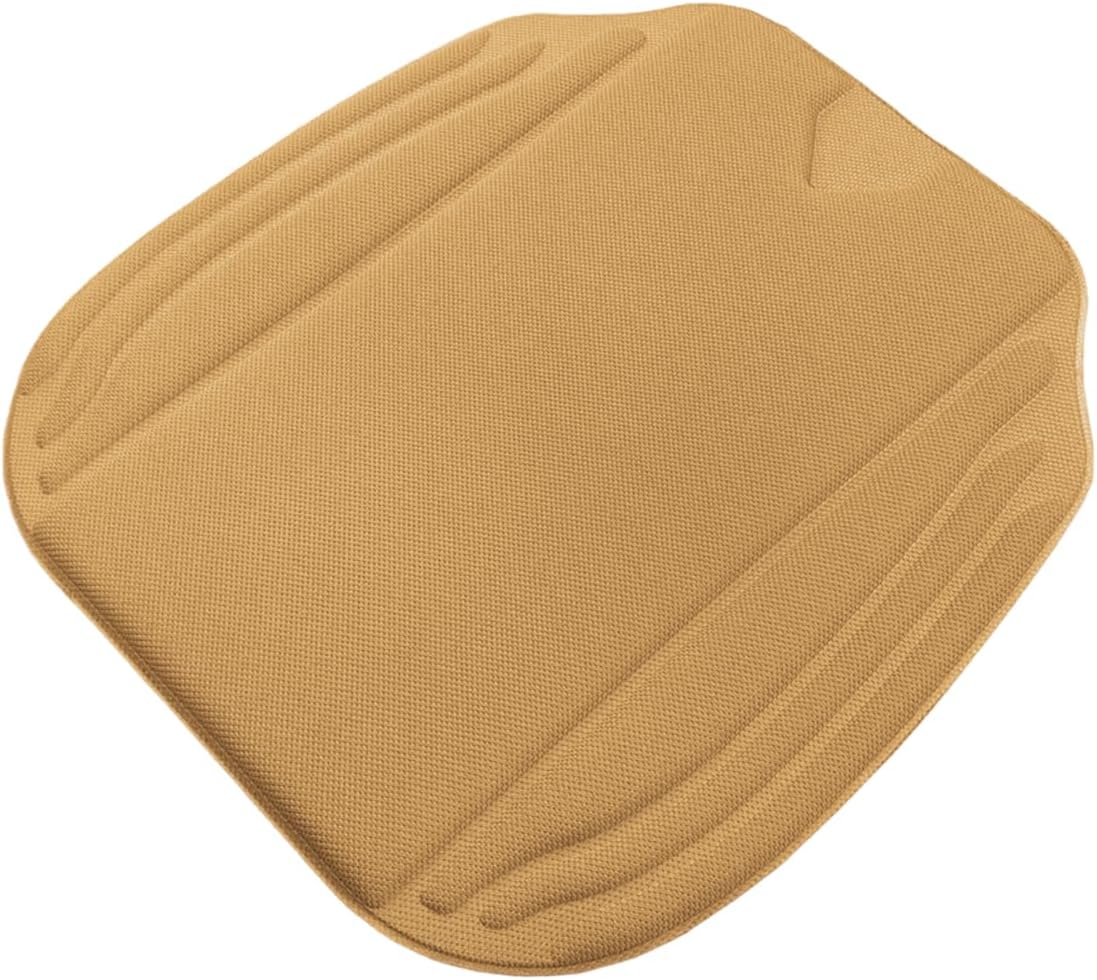Car Seat Cushion Pad, Comfort Breathable Automotive Seat Protector with Non Slip Bottom, Universal Vehicle Interior Pressure Relief Mat for Car, Office, Home (Black)