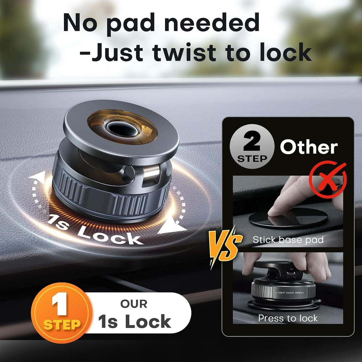 Car Phone Holder, 360°Adjustable Magnetic Phone Holder for Car, Foldable Suction Cup Phone Mount, Phone Holders for Your Car for iPhone 17/16/15/14/13/12 Series
