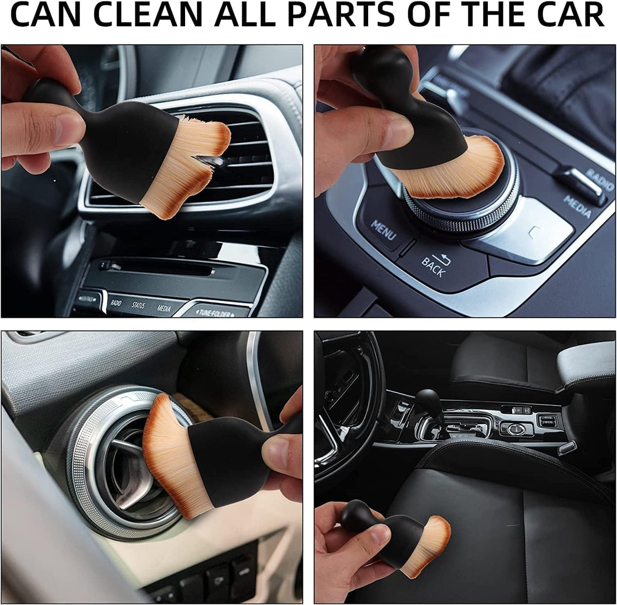 8 PCS Car Cleaning Kit Car Accessories 2026 with Portable Car Vacuum Cleaner | Car Interior Cleaning Kit | Car Duster, Detailing Brush, Anti Fog Spray & Microfiber Cloth | (8 Pack)