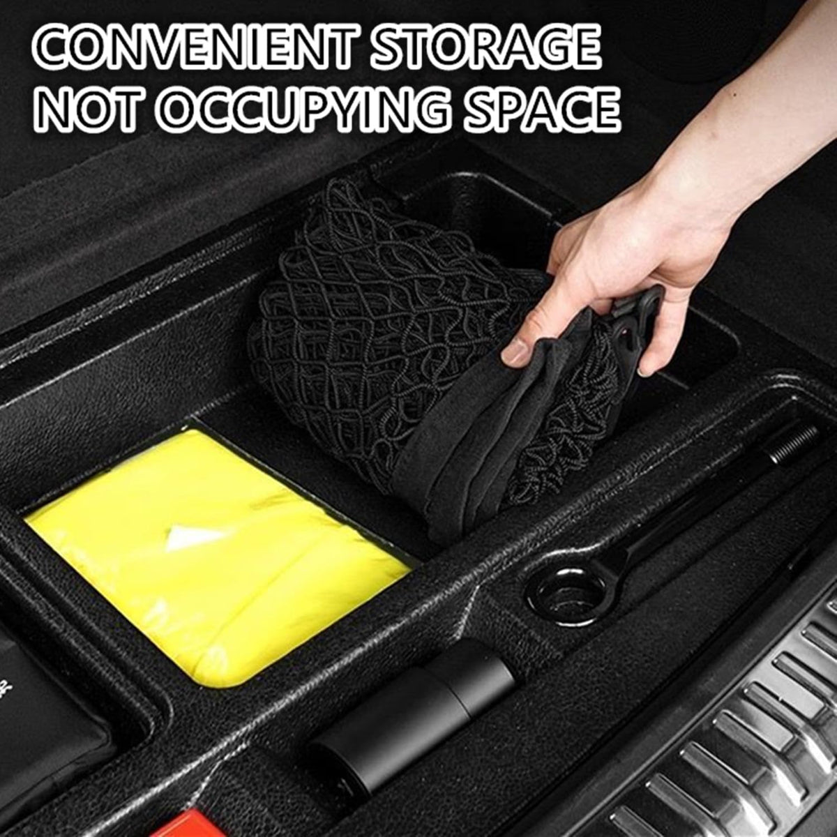 Cargo Net Car with Hooks Adjustable Highly Elastic Storage Organizer Net