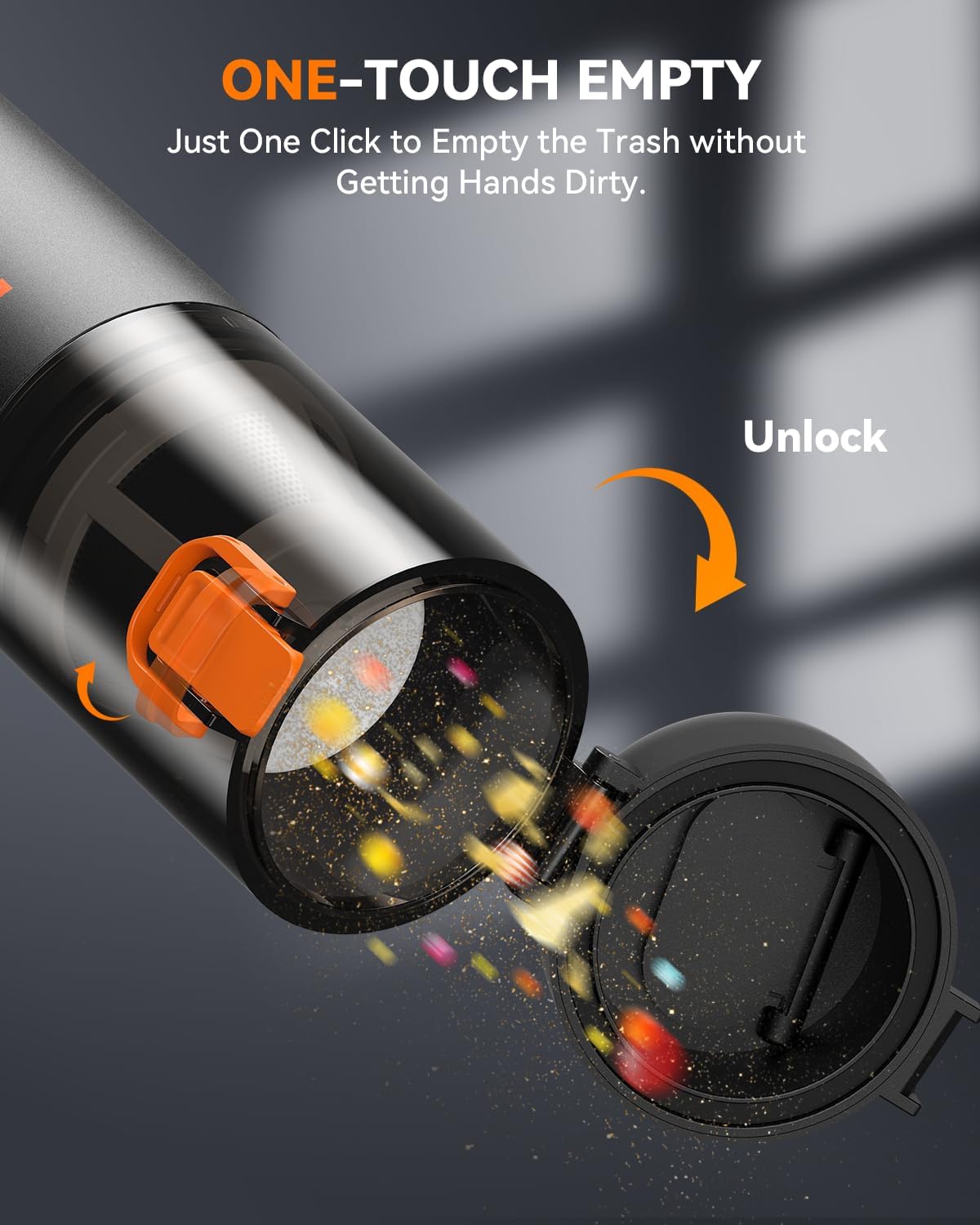 Car Vacuum Rechargeable 21000Pa Powerful Suction Handheld Vacuum Cordless