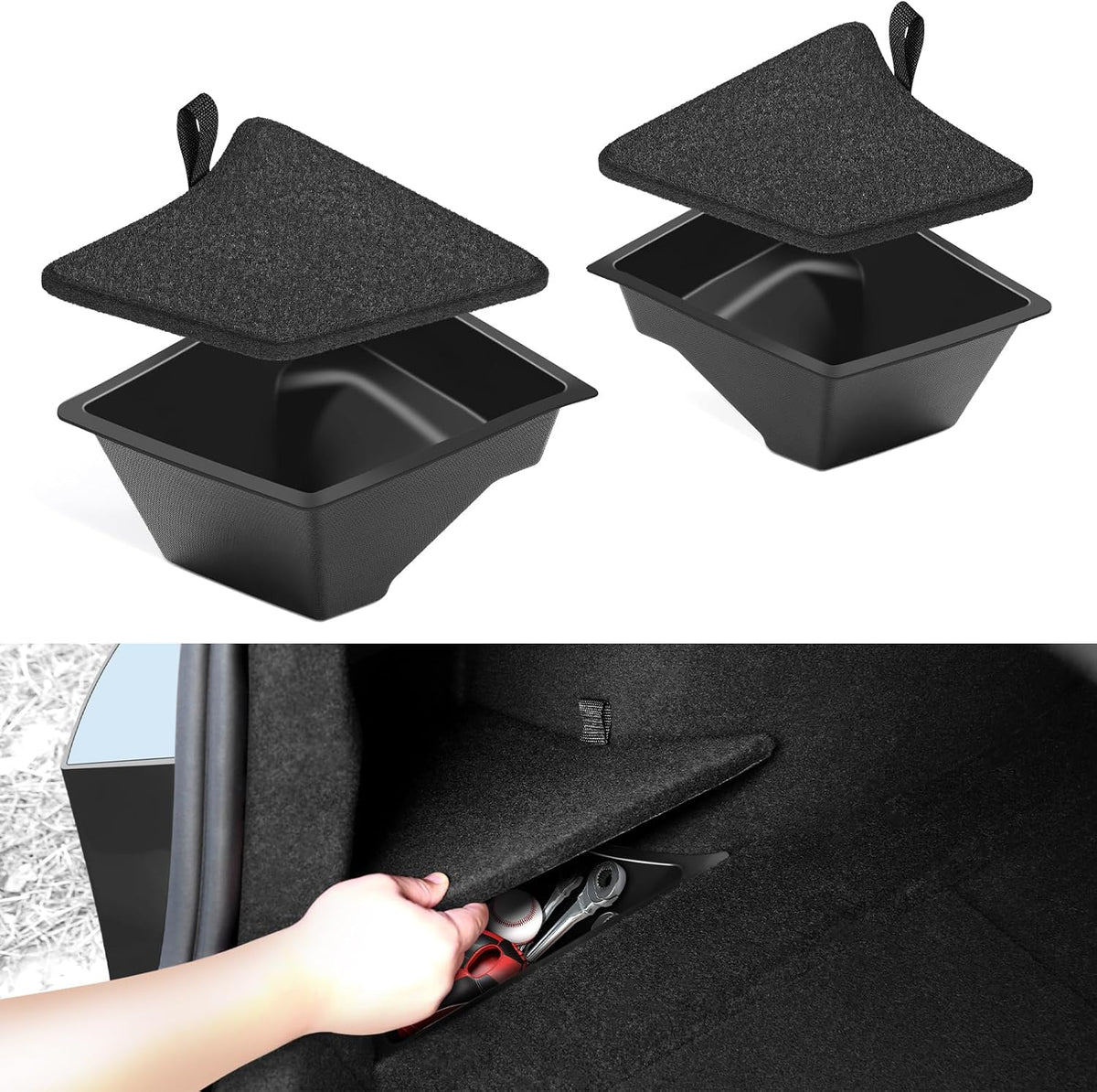 for Tesla Model Y Juniper Accessories 2025-2026 Trunk Storage Bins