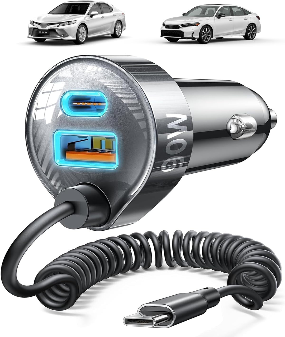 LISEN 90W USB C Car Charger for iPhone 18/17/16 Series