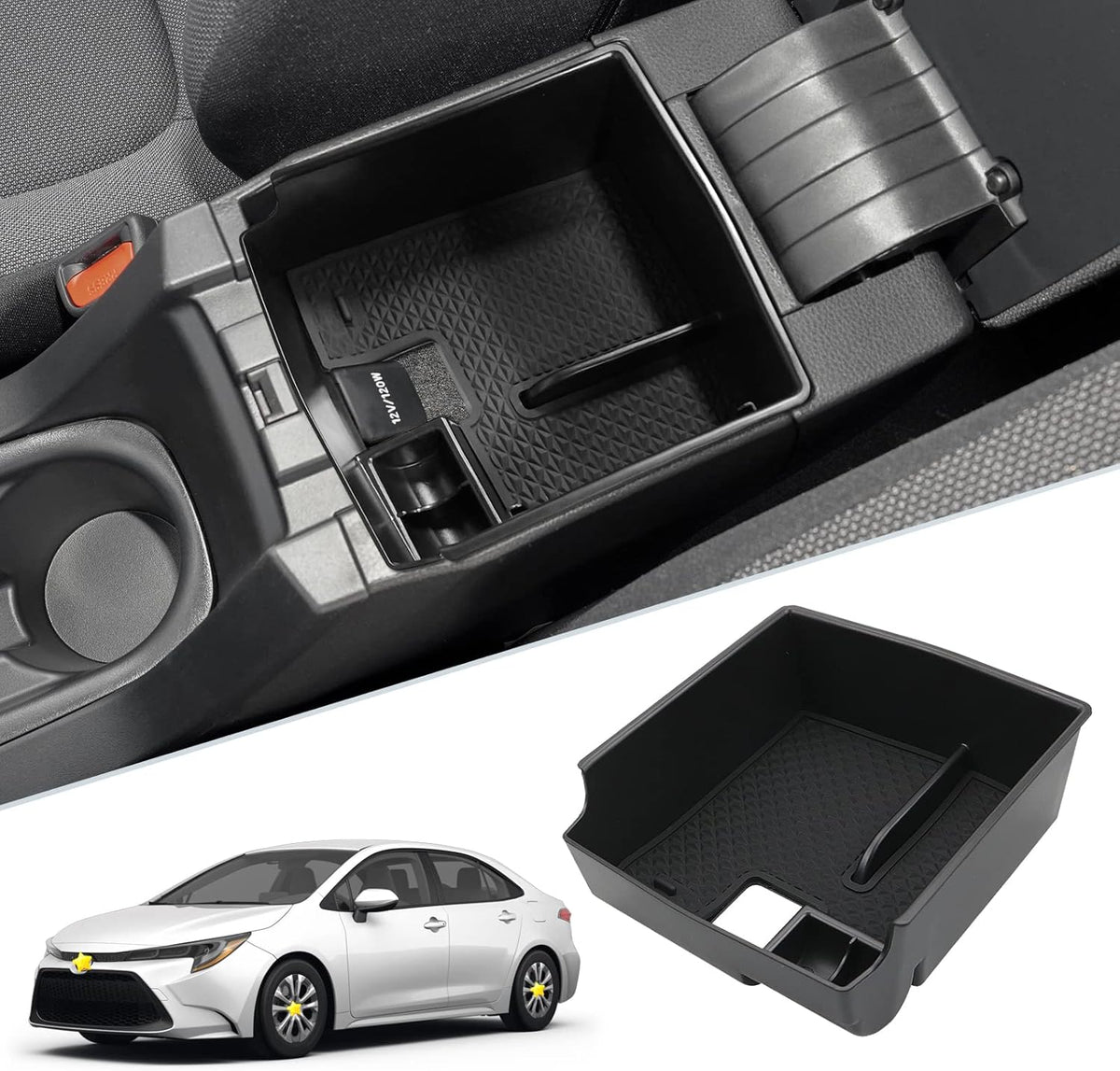 SKTU 2-Pack for 2025 Subaru Forester Center Console Organizer for 2025 Subaru Forester (Base/Premium/Sport/Limited/Touring) Console Tray Subaru Forester 2025 Accessories Double Layers