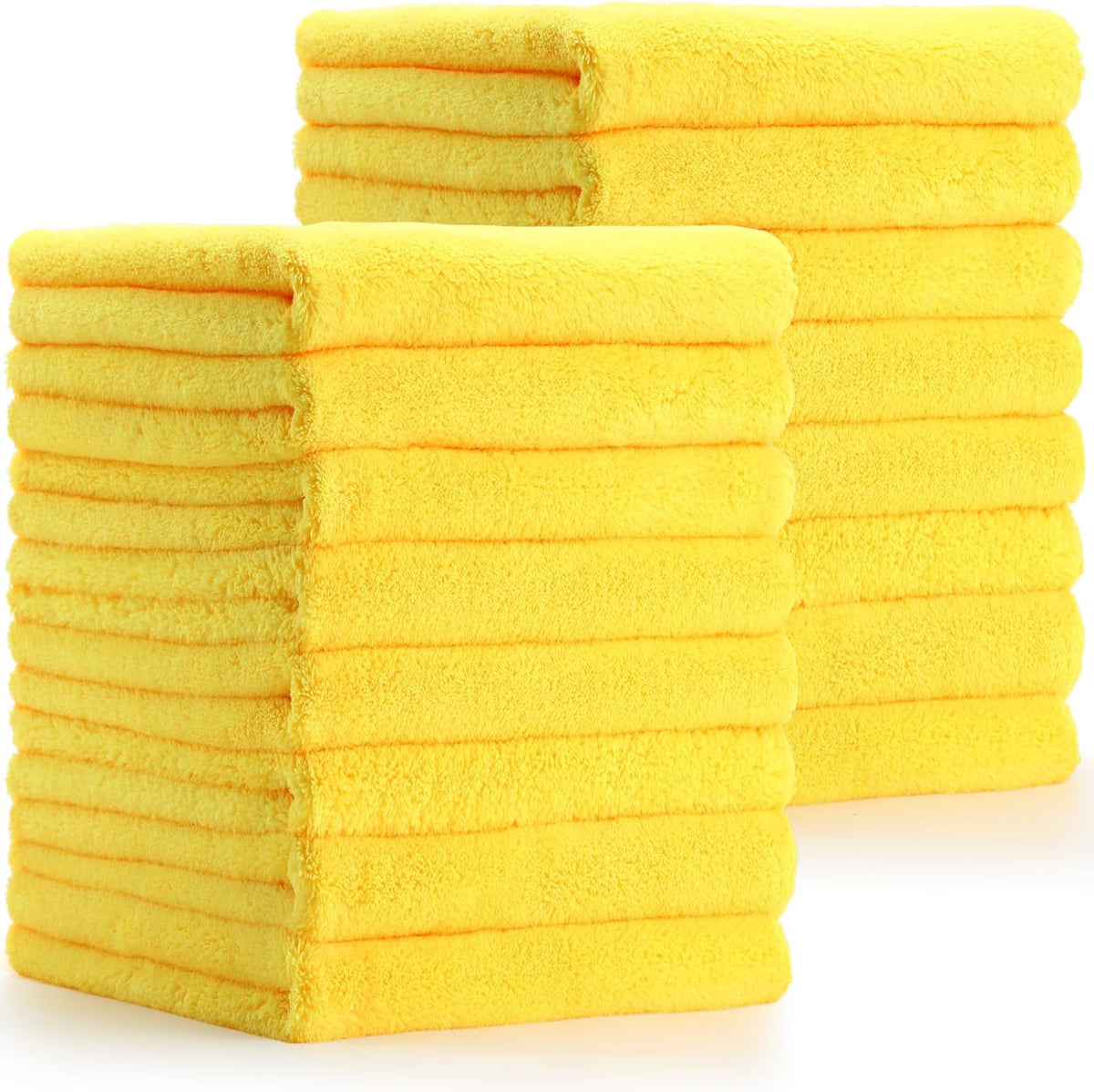 Tallew Car Microfiber Towels, Light Blue, 16 Pcs