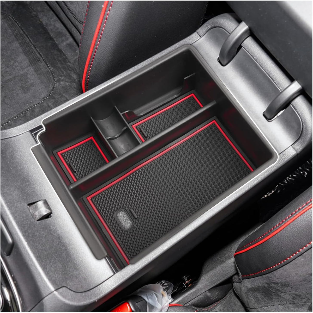 SXCY 2PCS for 2025 2026 Hyundai Tucson Center Console Organizer 2-Layer