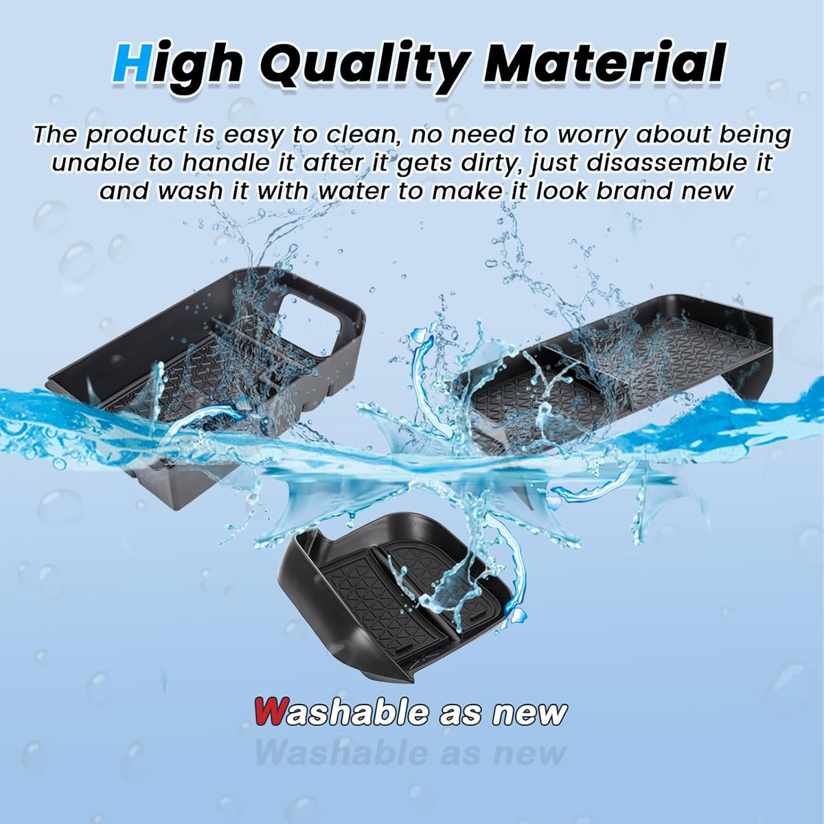 3PCS Center Console Organizer for 2019-2025 Toyota RAV4 Accessories
