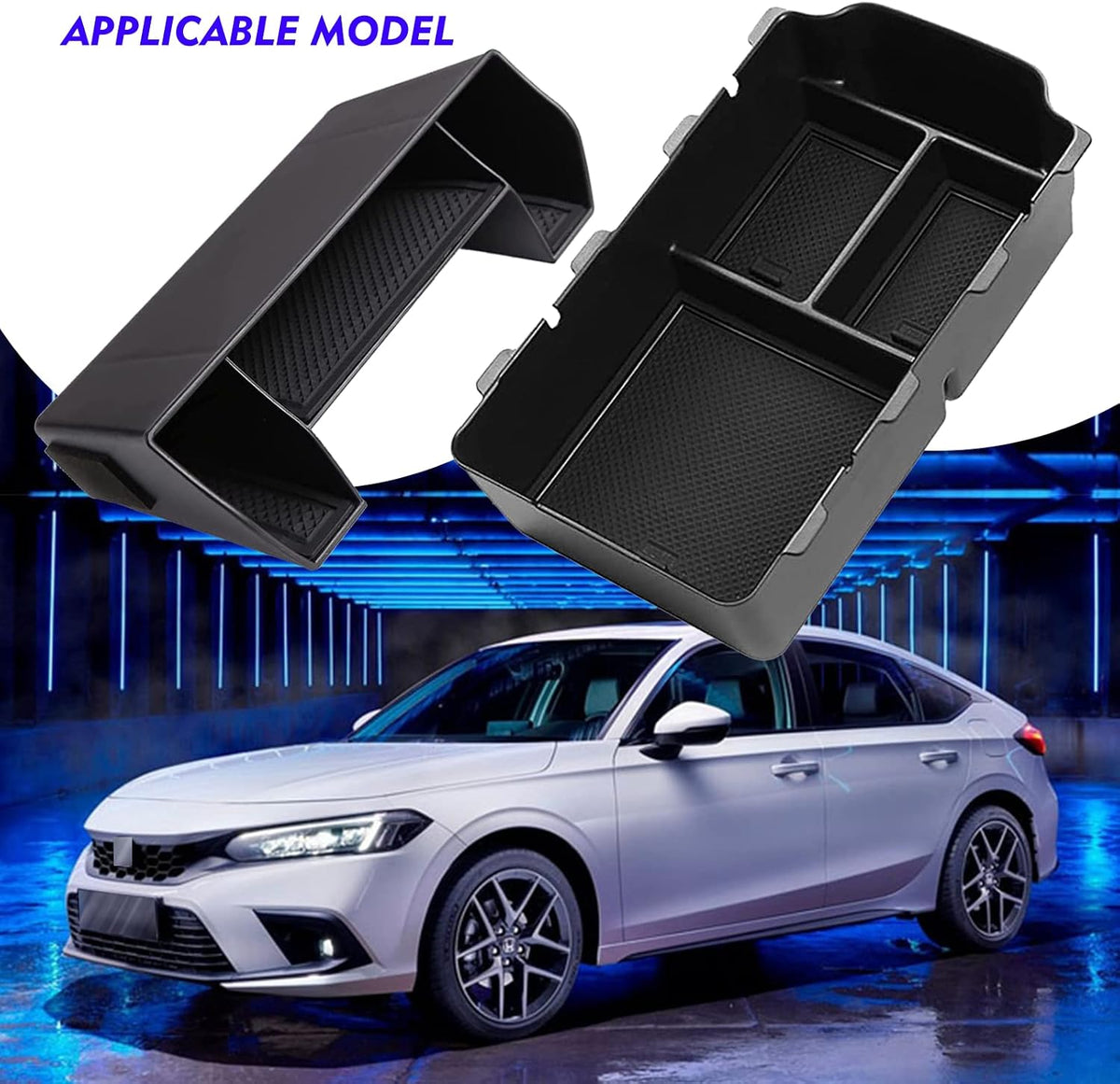 for Honda Civic 2024 2025 2026 Center Console Organizer Tray(2pcs)