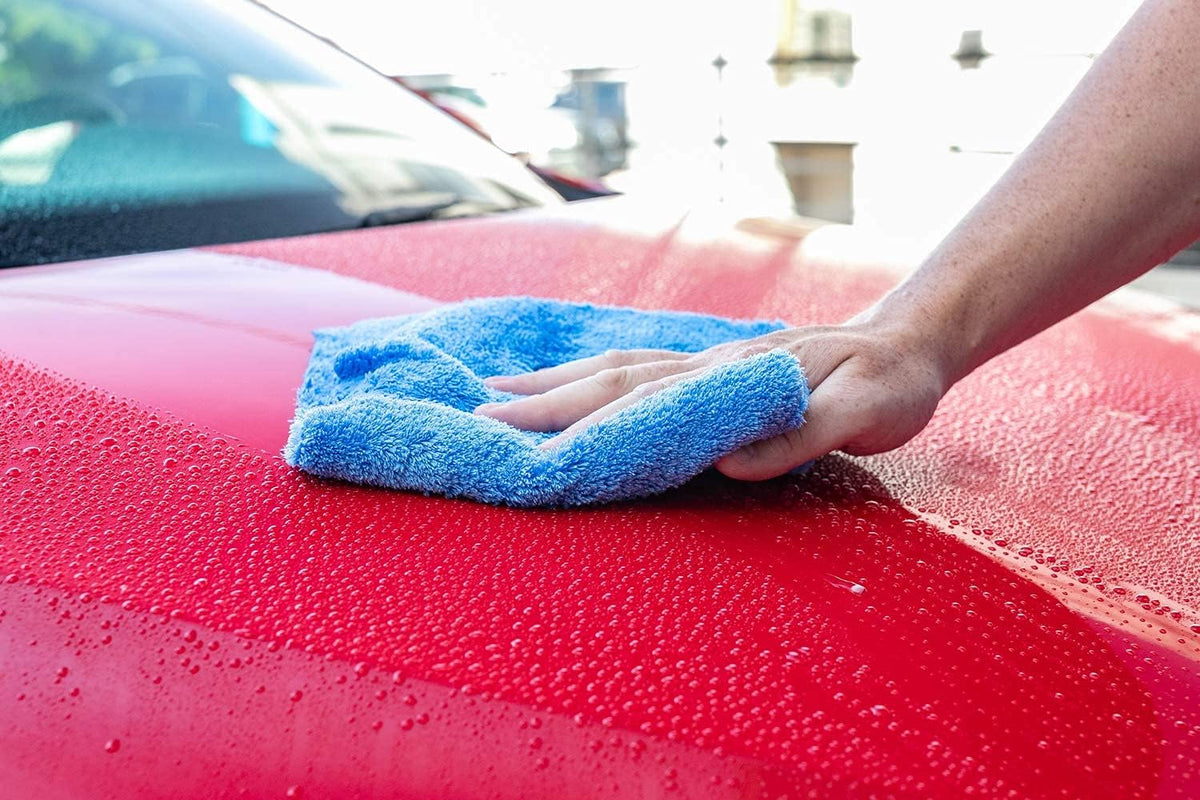 The Rag Company Eagle Edgeless 500 Detailing Towel, 16x16 in, 4-Pack