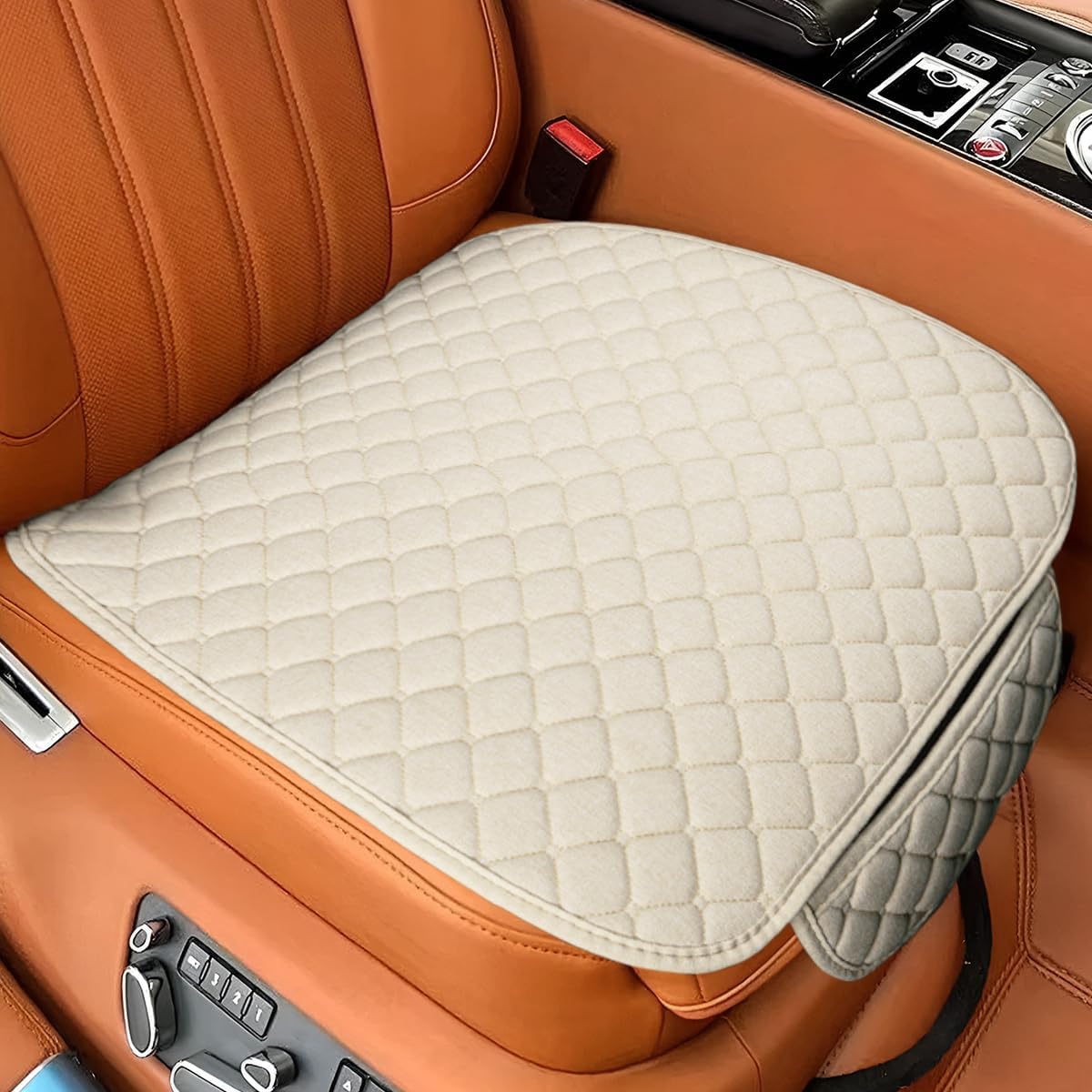 Car Seats Cover, Breathable Anti-Slip Front Seat Protector (Black)