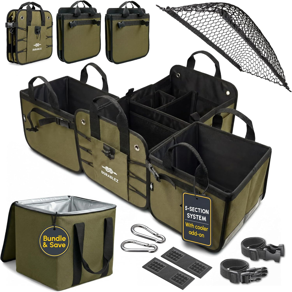 Car Cooler Bag for Trunk Organizer, Cherry