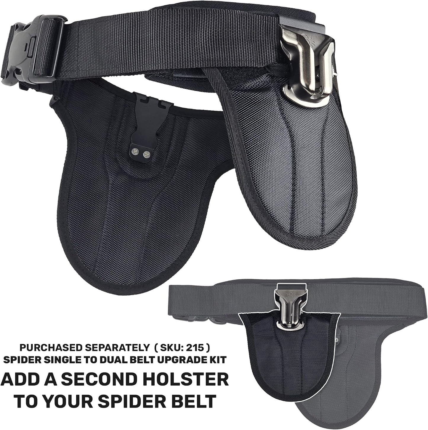 Spider Holster – SpiderPro DSLR Single Camera System v2 for Carrying ONE Professional Camera and Heavy Gear Featuring Belt with Built-In Self-Locking Camera Holster for Secure Quick-Draw Camera Access