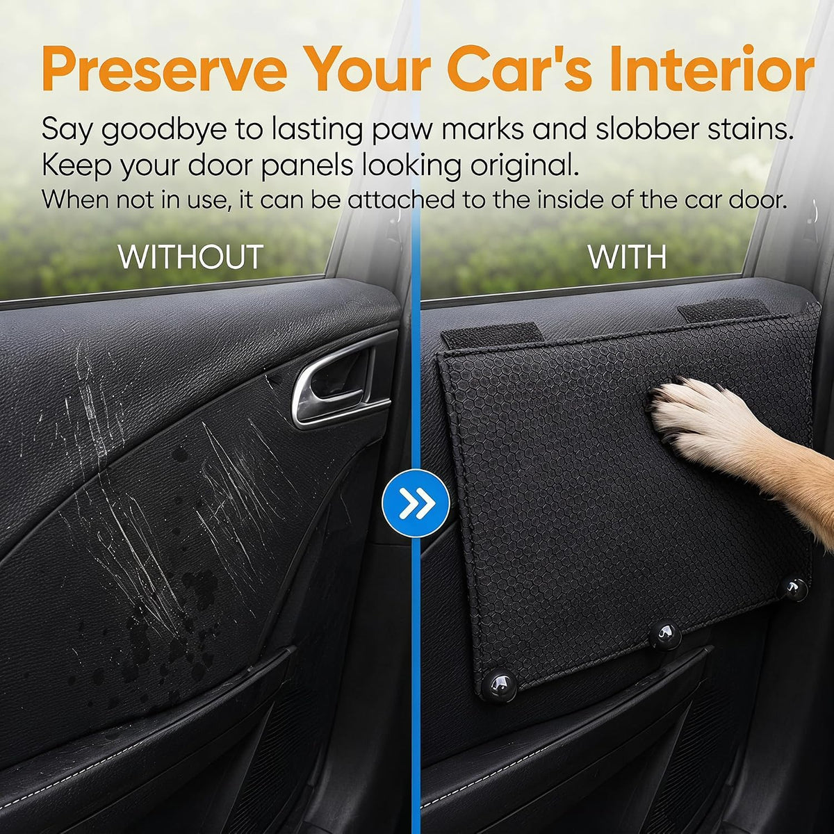 Dog Car Window Sill Protector Pad, Secure Fit Chin Rest for Dogs