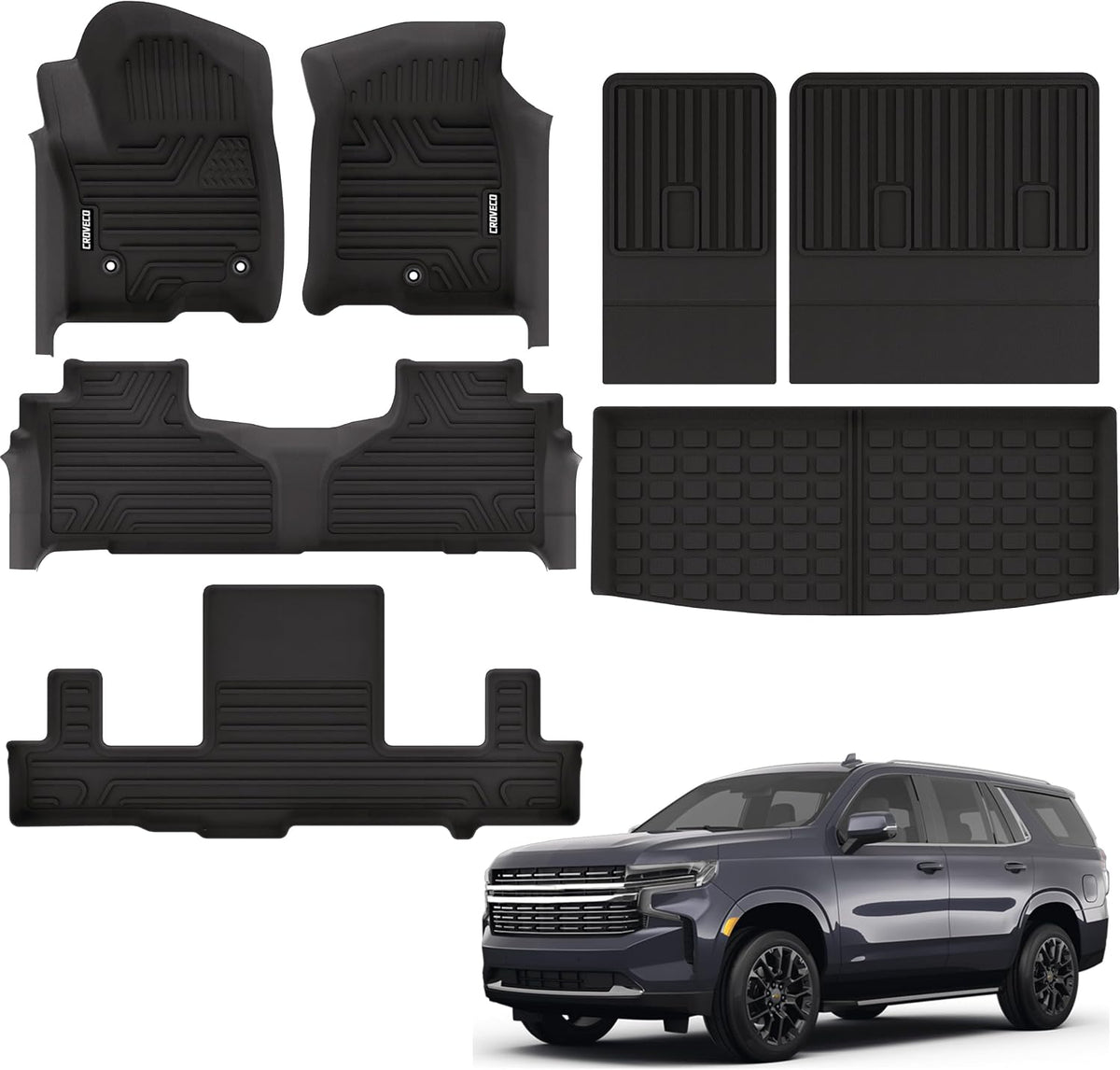 Floor Mats for 2019-2026 Chevy Silverado/GMC Sierra 1500 Double Cab