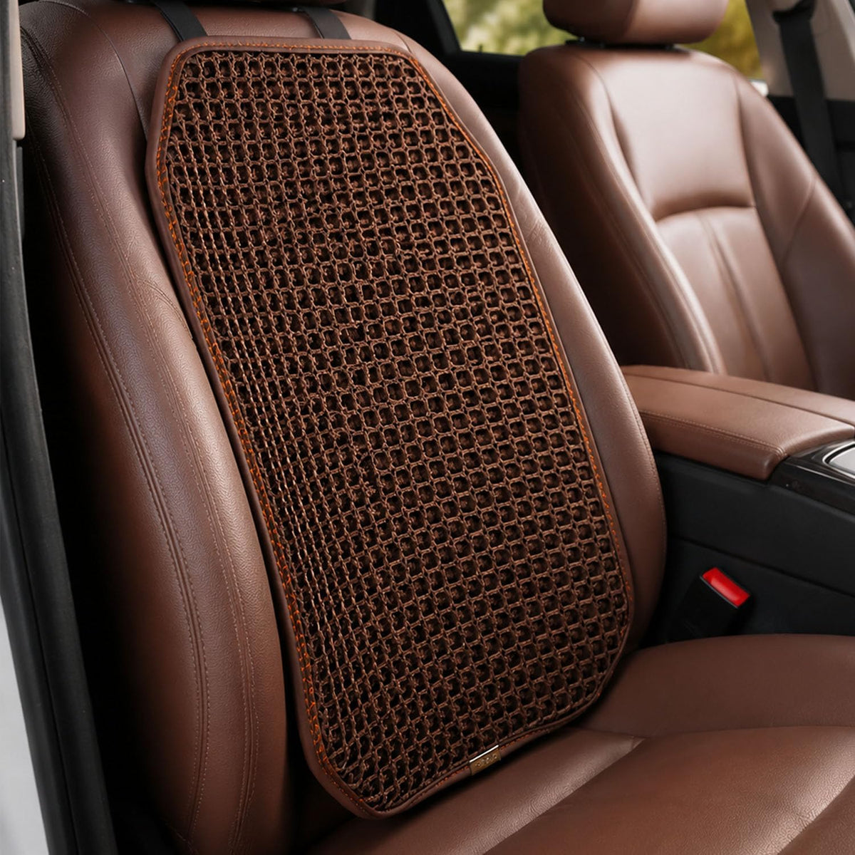 Cooling&Breathable 3D Air Mesh Car Seat Cushion for Summer, Universal Ventilated Comfortable Seat Pad, Suitable for Sedans,Vans,Pickup,Trucks,Suvs (Black-1PcsBackCushion+1PcsSeatPad)