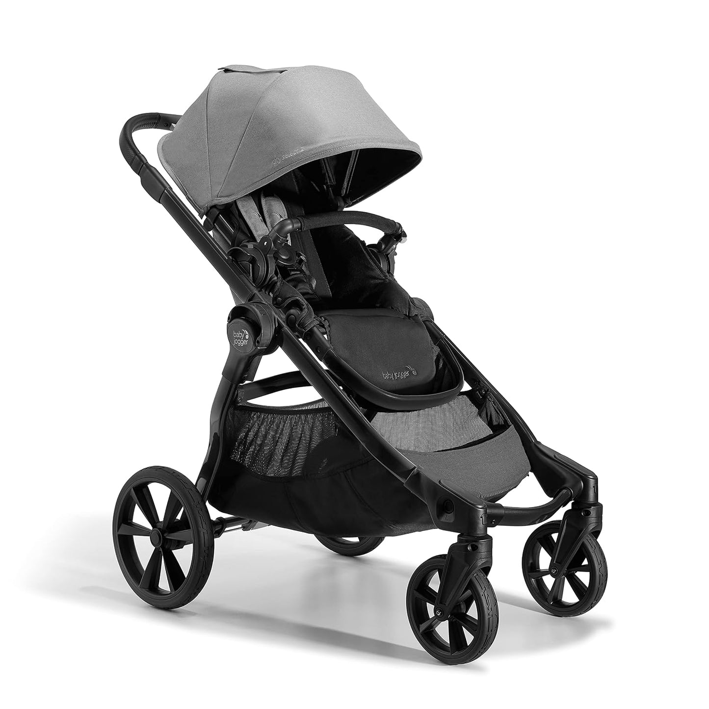 Baby Jogger City Select 2 Single-to-Double Modular Stroller Eco Collection Lunar Black