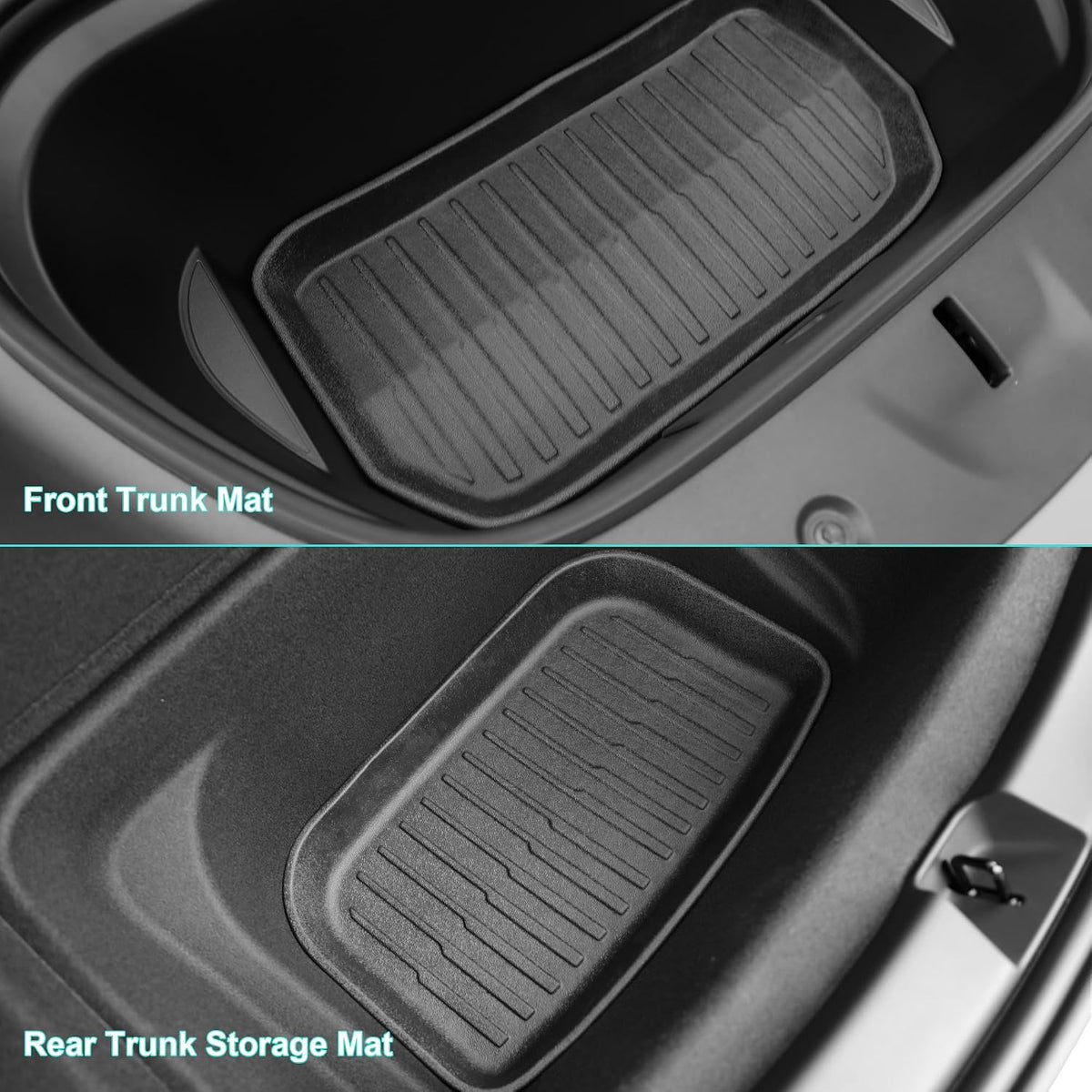 SUPER LINER Tesla Model Y Floor Mats 2021-2024 TPE 9Pcs Set