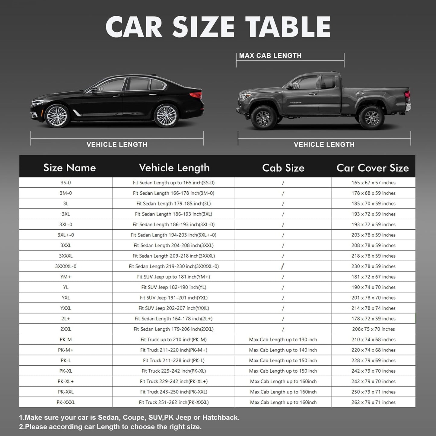 Car Cover Waterproof All-Weather,Heavy-Duty Outdoor Full Exterior Automobiles Sedan/Coupe (Length 186-193 inch) with Windshield Sun Shade Universal Fit Ford Mustang,Chevy Camaro/Corvette etc