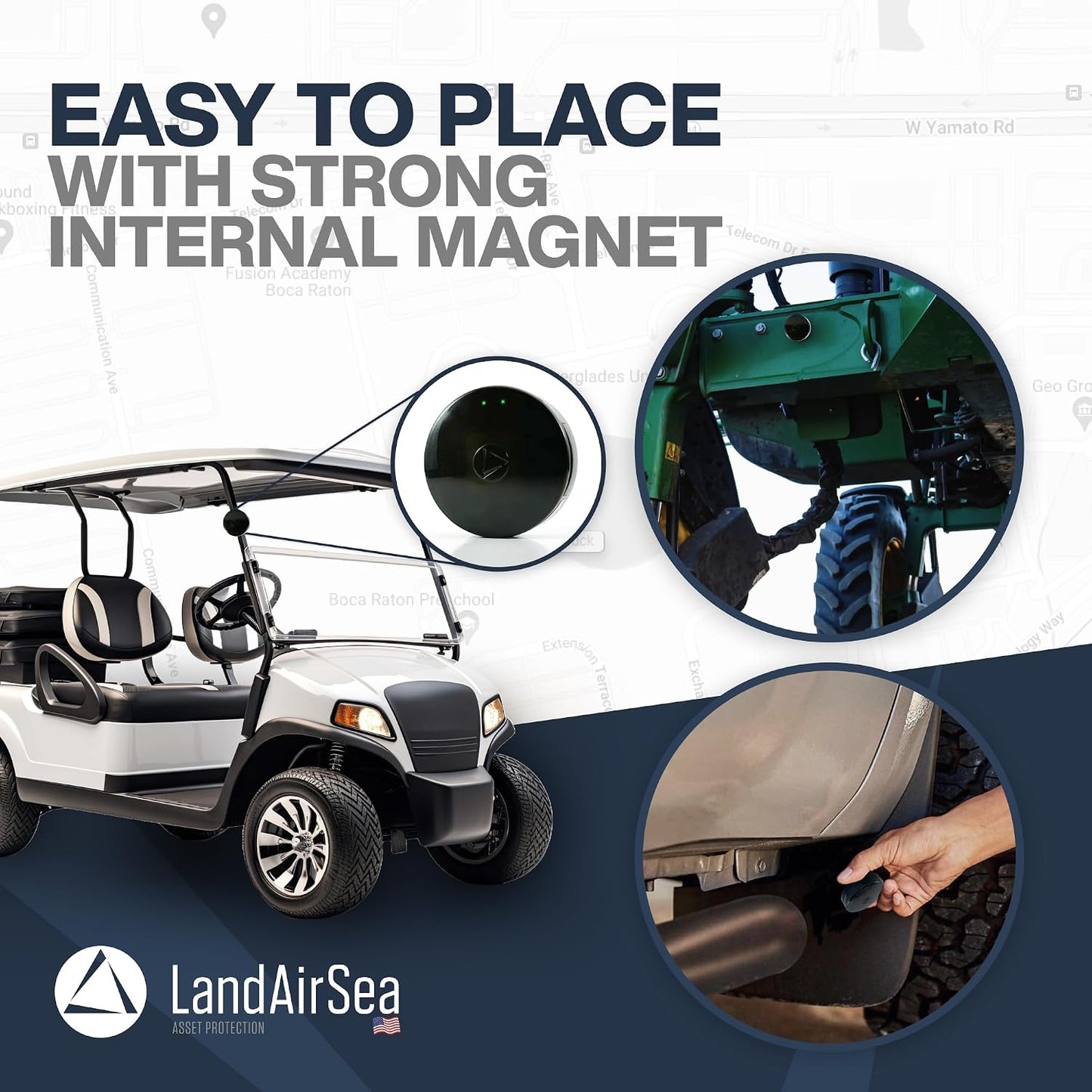 LandAirSea 54 GPS Tracker (Premium Edition) - Long Battery, Magnetic, & Waterproof. Global GPS Tracker for Vehicles. Made in The USA from Domestic & Imported Parts. Subscription is Required.