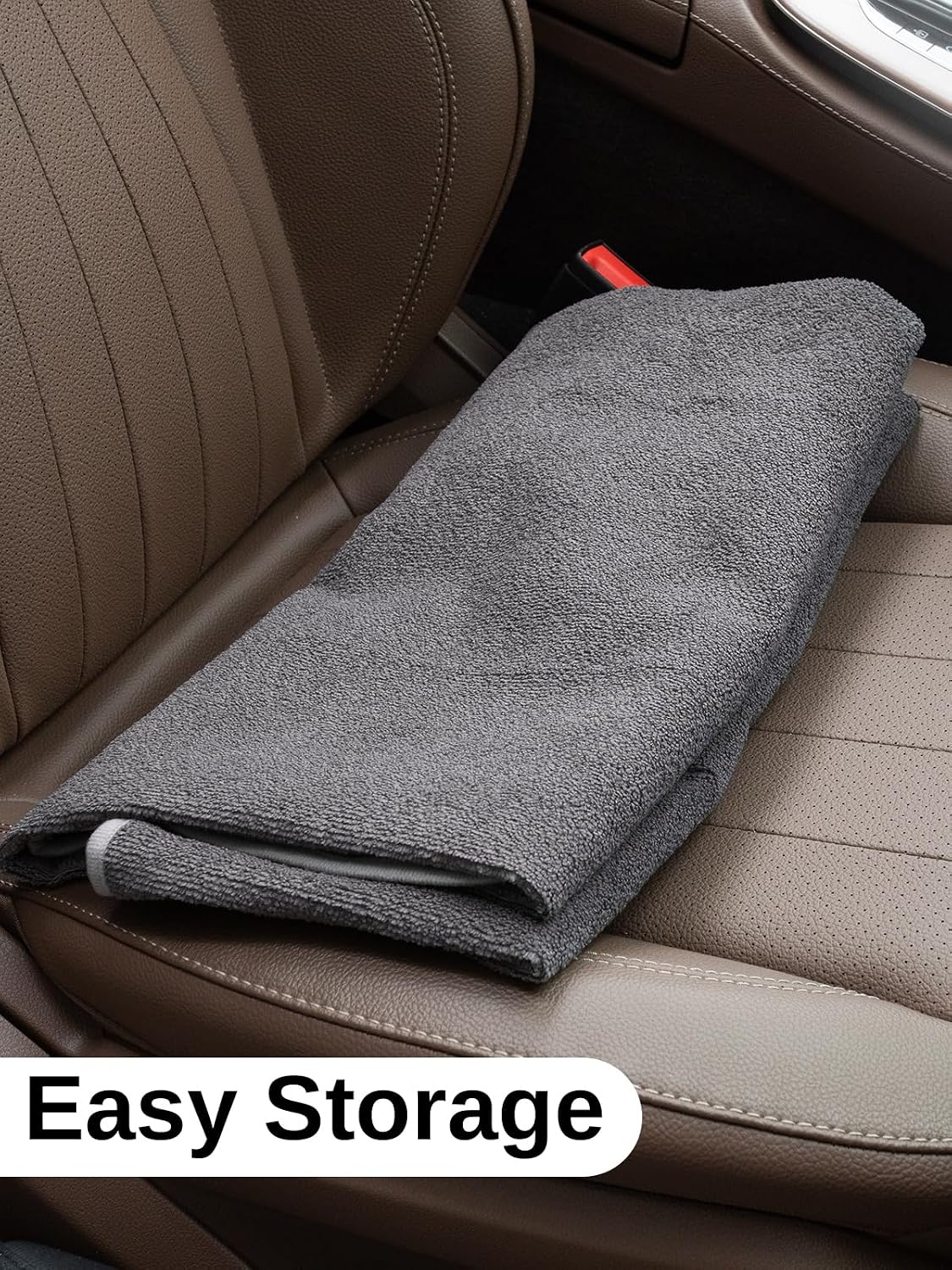 Prpeko Terry Cloth seat Cover Universal Waterproof Car Sport Towel Seat Cushion Non-Slip Sweat-Absorbent Towel Cloth Suitable for Gym Workout, Universal Fit for Car SUV Van-Grey