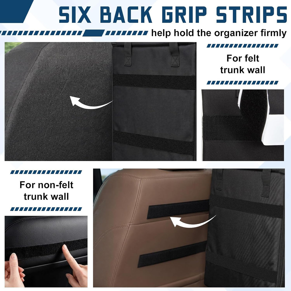 GDNasist Car Trunk Organizer, Backseat Hanging Organizer for SUV/MPV/Truck