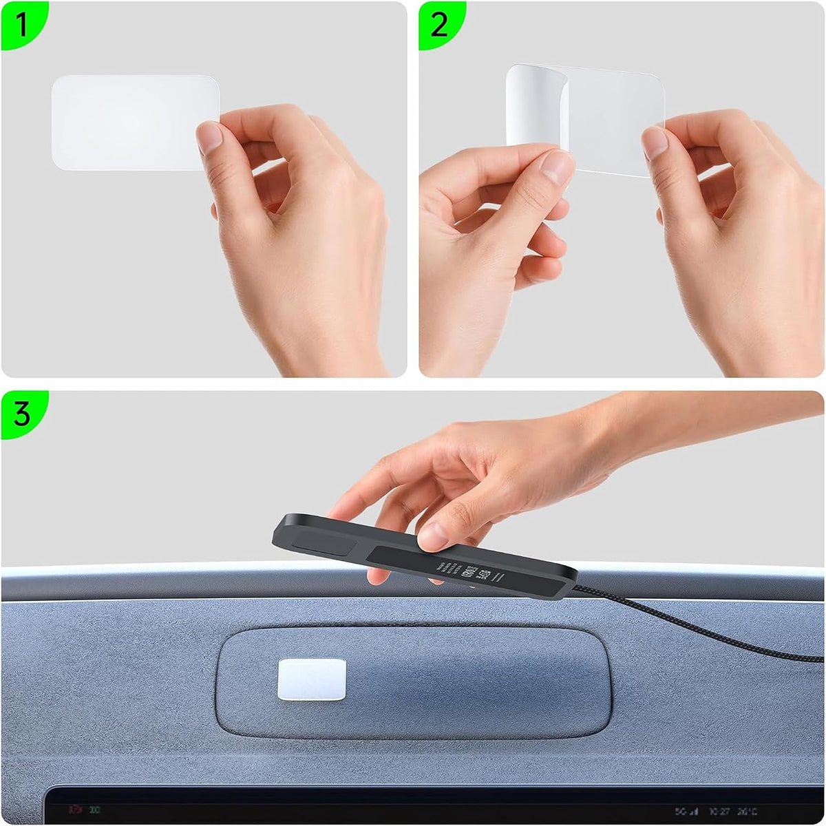 Wireless Car Charger Silicone Pad, for iPhone17/16/15/14/13/12/11 Pro Max,25W Fast Car Wireless Charging Non-Slip Mat, for Samsung S21/S22/S23/S24/S25/Androids,80cm Cable, Black