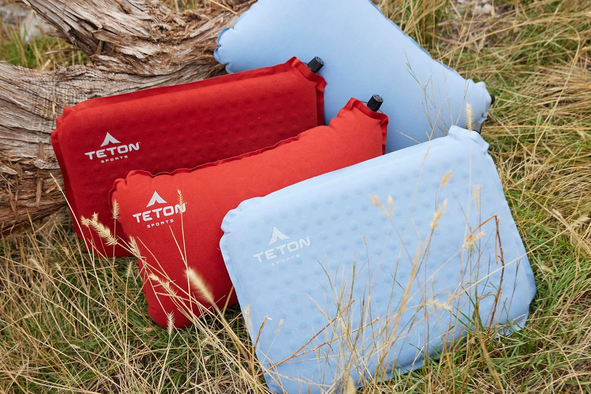 Teton Camping Seat Cushion; Stadium Seat; Office Chair; Car Pad; Inflatable, Bluestone