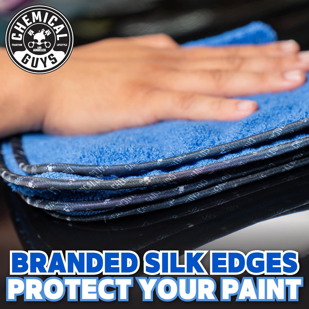 Chemical Guys, Professional Microfiber Towels, 16 x 16 in, Blue, 12 Pack | Ultra-soft, scratch-free towels to buff wax, dry panels and clean glass and interiors, machine washable