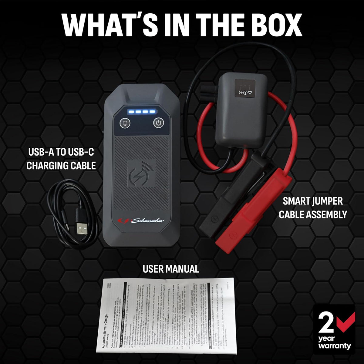 Schumacher Electric Portable Car Battery Jump Starter & Power Bank – SL1674