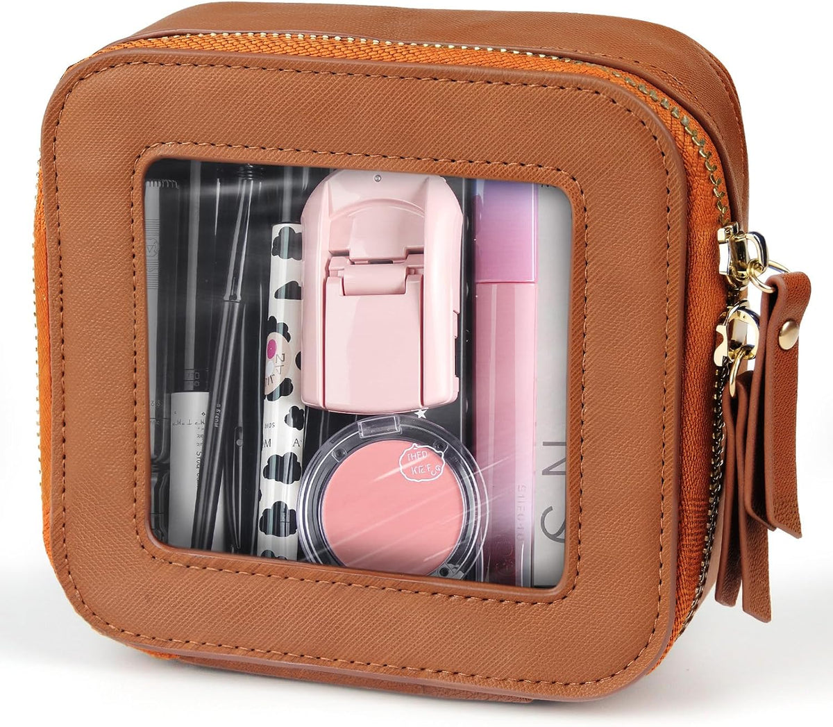 Clear Makeup Bagswith Mini Cosmetic Bags,Travel Toiletry Bags for Women,Portable Cosmetic Bags Case, Transparent Waterproof Cosmetic Organizer Storage Bags for Women Men