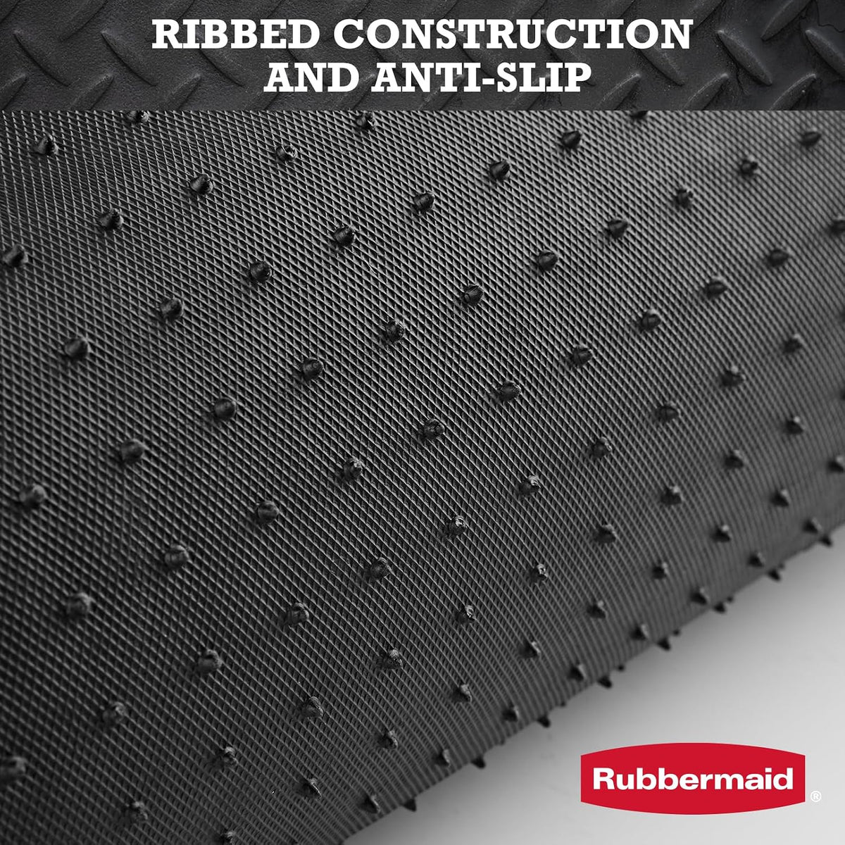 Rubbermaid Car Floor Mats, 4-Piece All Weather Floor Mats Set for Cars, SUVs & Trucks, Waterproof Heavy Duty PVC Automotive Floor Liners, Anti-Slip Front & Rear Mats, Black