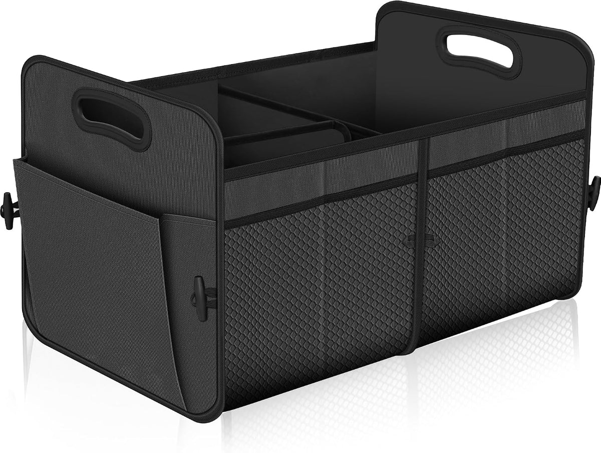 Femuar Car Trunk Organizer, Car Storage Organizer with Large Capacity Waterproof Collapsible Trunk Organizer for Car Suv/Jeep/Sedan (Pink, Standard)