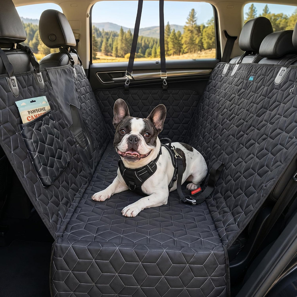 Meginc SUV Cargo Liner for Dogs,100% Waterproof Pet Trunk Car Seat Cover Mat with Bumper Flap Protector,Dog Protect Auto Carpet, Heavy Durable Pet Car Seat Protector for SUV CRV RAV4 Q5 CX5