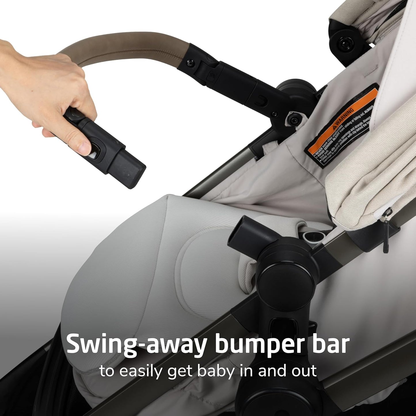 Maxi-Cosi Zelia Pro 5-in-1 Travel System with Mico Pro Infant Car Seat and Baby Stroller Combo, Reversible Seat, Large Wheels, Adjustable Handle, Newborn to Toddler, Lightweight, Classic Oat