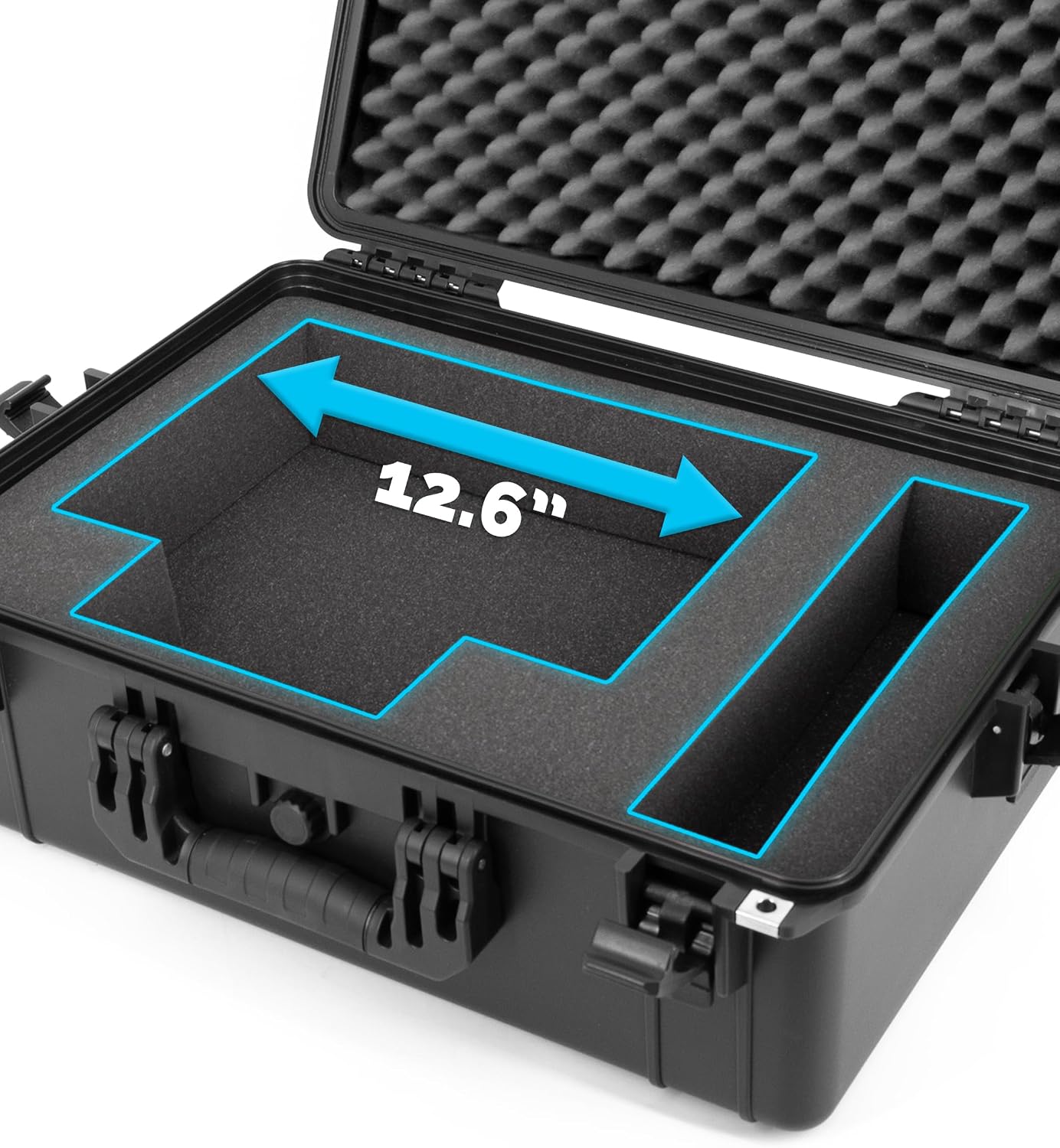 CASEMATIX IPX7 Waterproof Hard Case Compatible with Square Register POS System 1st & 2nd Generation Powered by Square POS, Shockproof Carrying Travel Storage Case for POS Stand, Printer & Accessories
