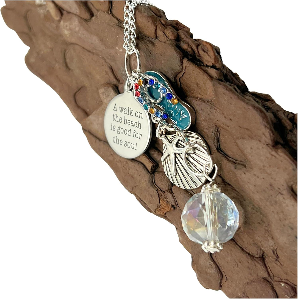 Rear View Mirror Charm, Beach Sun Catcher, Car Accessory
