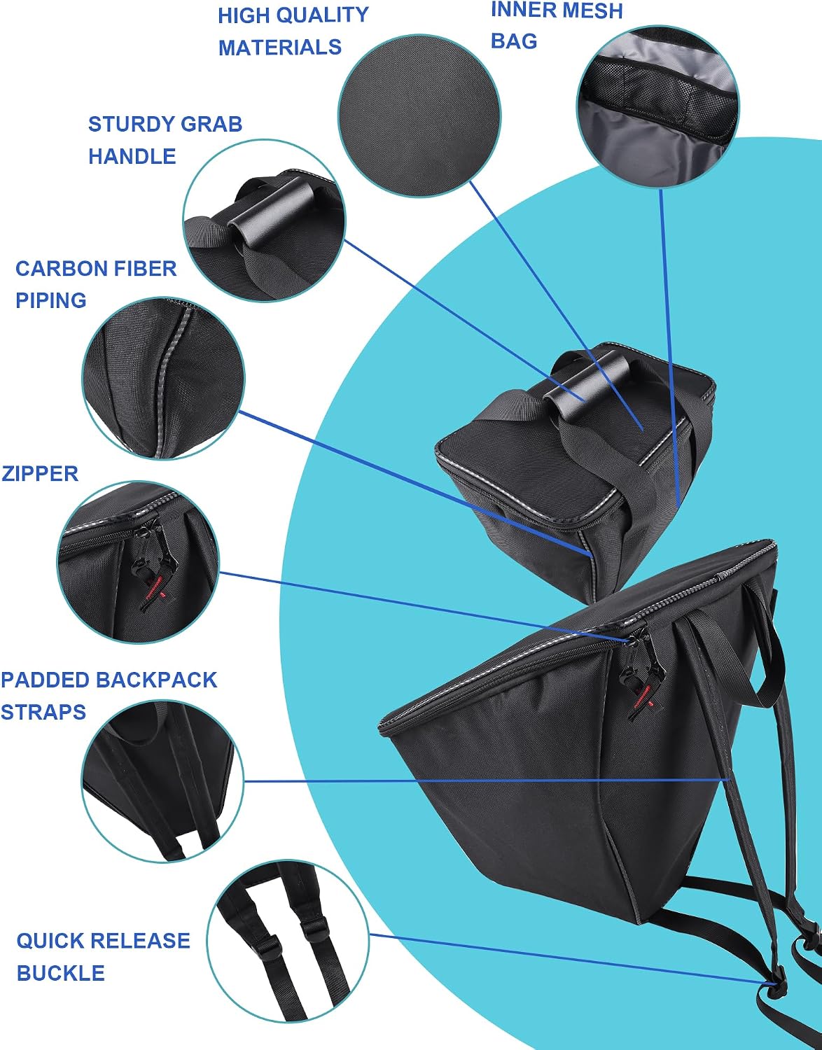 Upgraded Front Trunk Organizer Cooler Bag, Removable Waterproof Frunk Liner With Insulated Cooler Compartment, 2 Pcs Set Compatible With Can-Am Spyder RT RT-L RT-S 2020-2026 Accessories