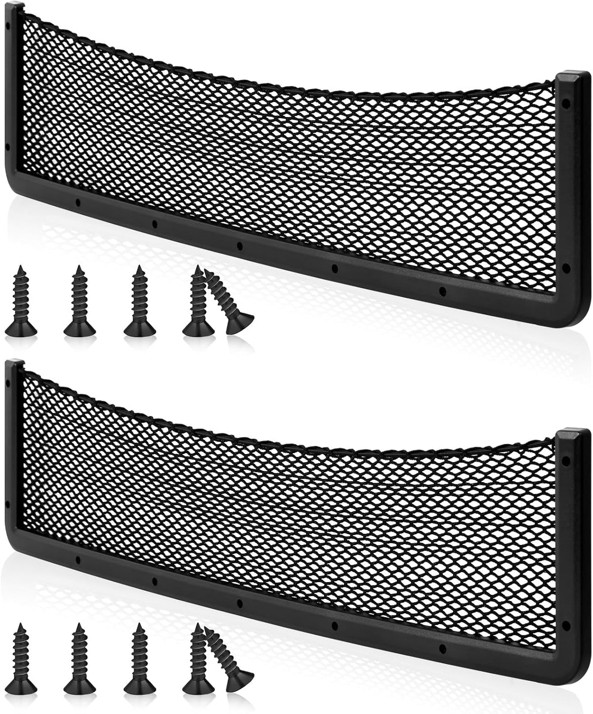 Frienda 4 Pcs Bungee Net Pocket Framed Mesh Car Boat RV,14 X 7.3 Inch