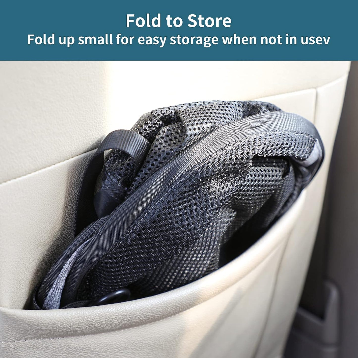 Petsfit Dog Car Barrier Vehicle Pet Barrier Backseat Mesh Dog Car Divider Net with Adjusting Rope and Hook Suitable for SUV Pickup and Small Cars