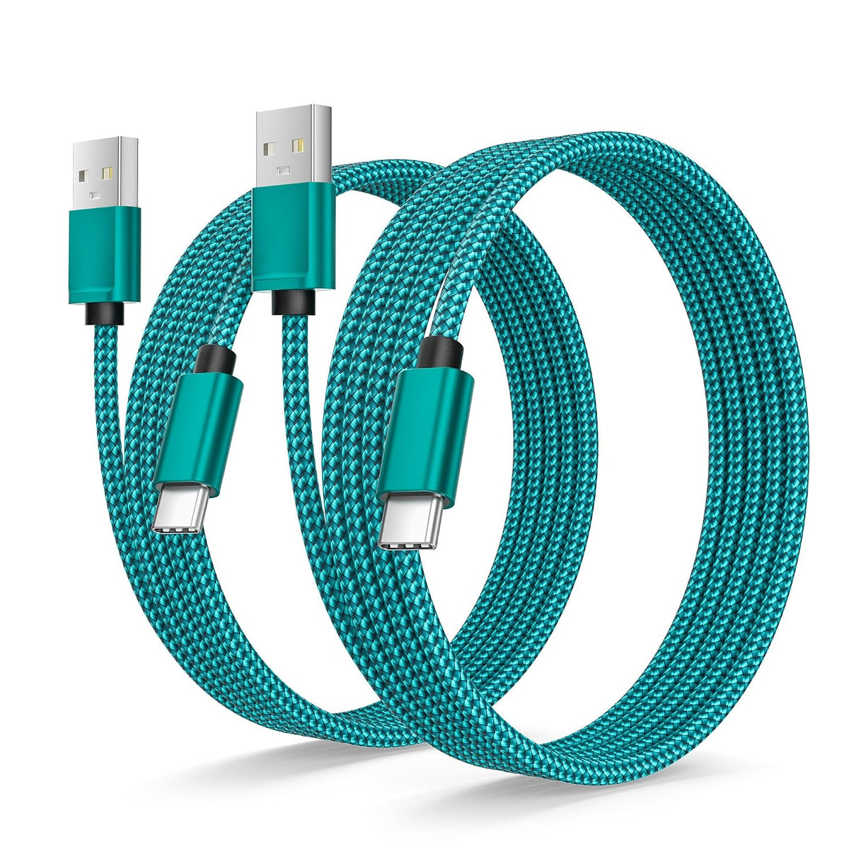 Basesailor for iPhone 17 16 Pro Max Charger Cord,USB to USB C Cable,Type C Charging Power Cord for Apple 17e 15 iPad 10 Air 4 5,Samsung Galaxy S26 S25 S24 S23,Silver,2Pack 10FT(3M)