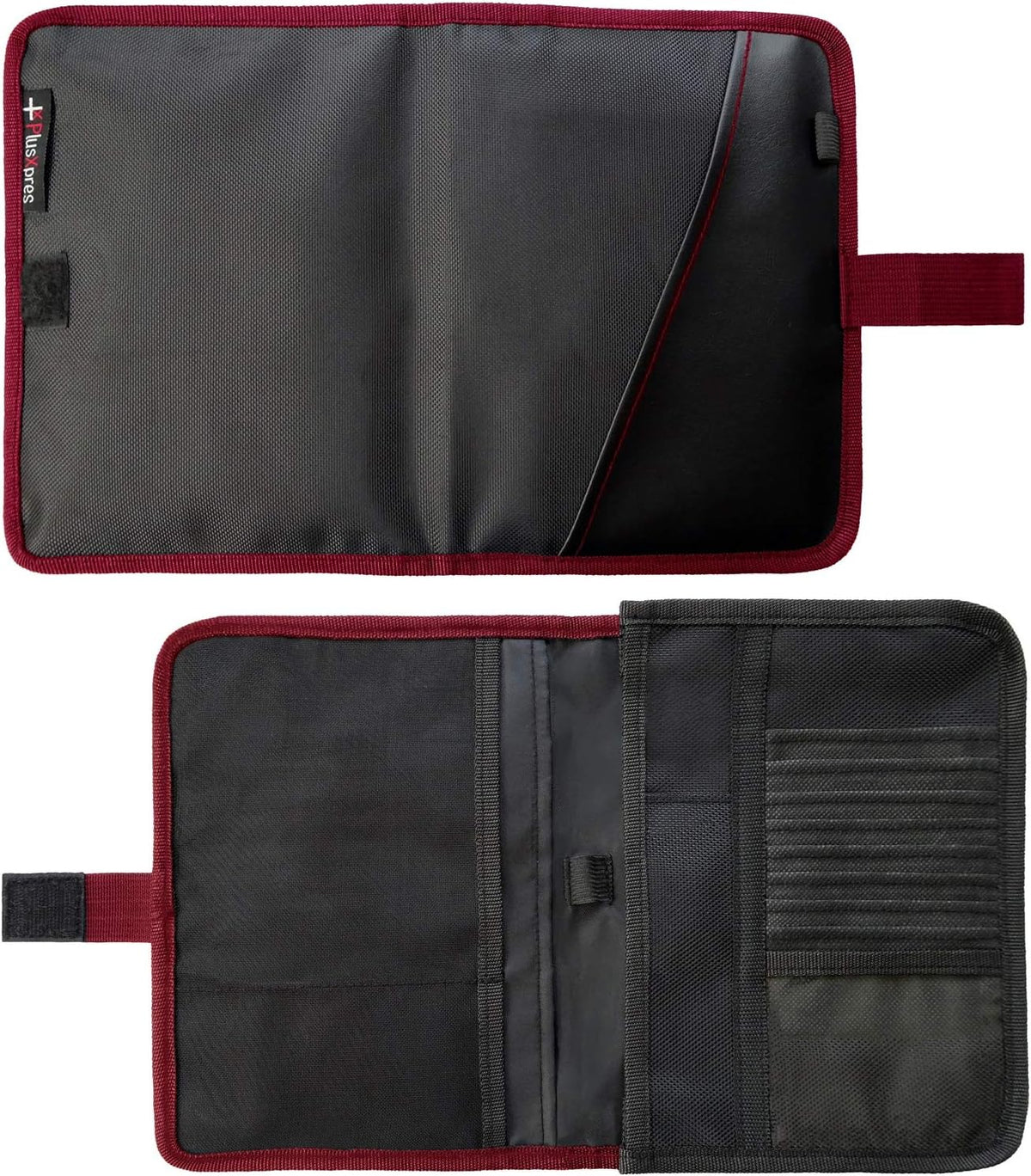 PlusXpres Glove Box Compartment Organizer - Car Document Holder - Red