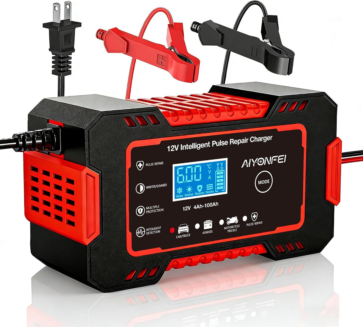 Car Battery Charger 12V 6A Smart Trickle Charger Fully Automatic