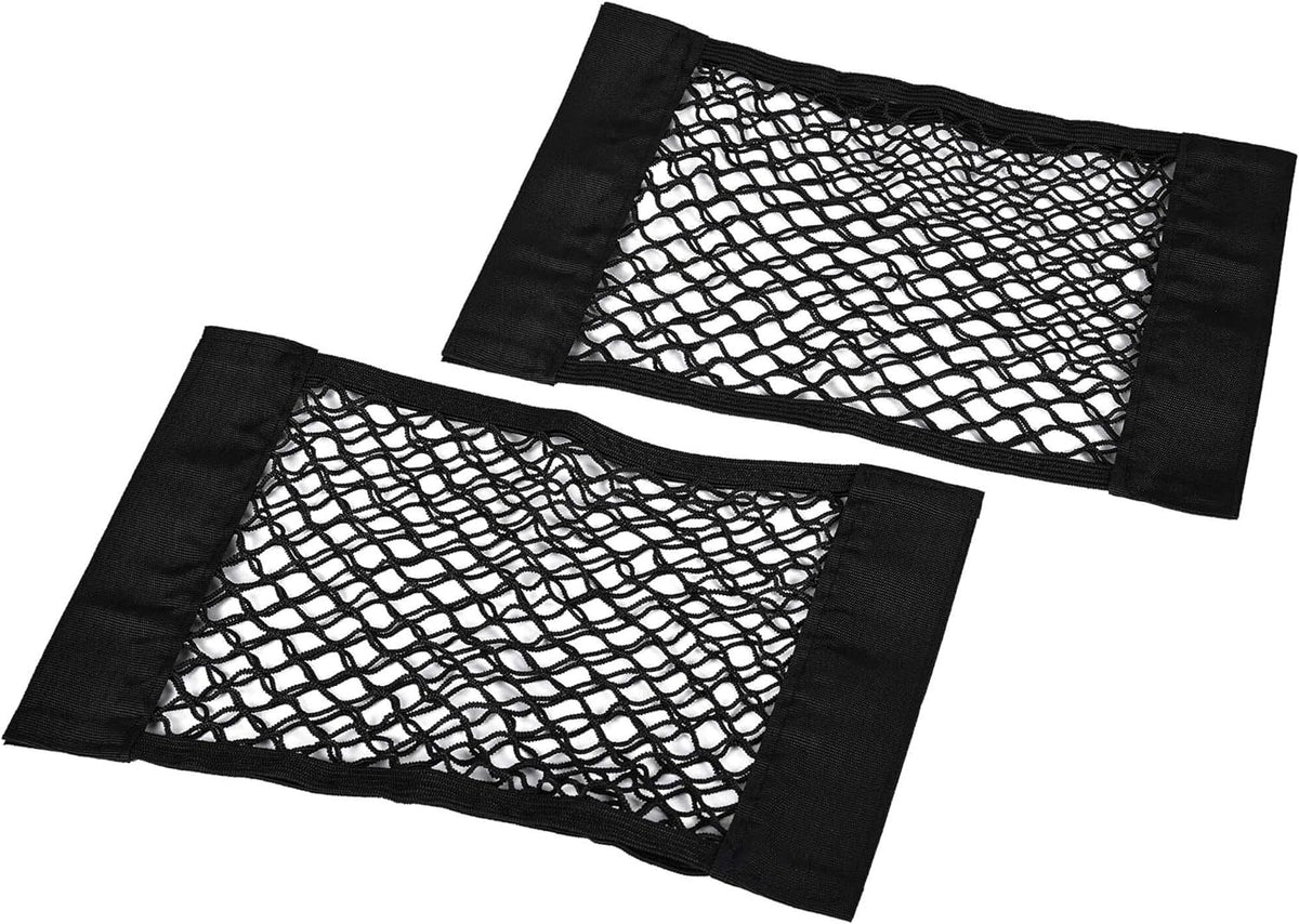 Universal Mesh Cargo Net Storage Net Wall Sticker Organizer Pouch Bag Storage Mesh Net for Car Trunk Storage Add On Organizers for Car Truck (24" x 9.5"(2 Packs)