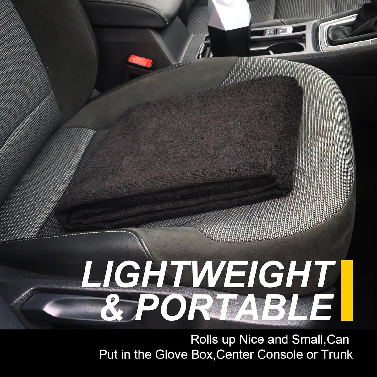 Back Seat Cover for Car Trucks Van SUV,Waterproof Rear Bench Towel Seat Covers for Dogs and Kids,Automotive Backseat Protector (Black)