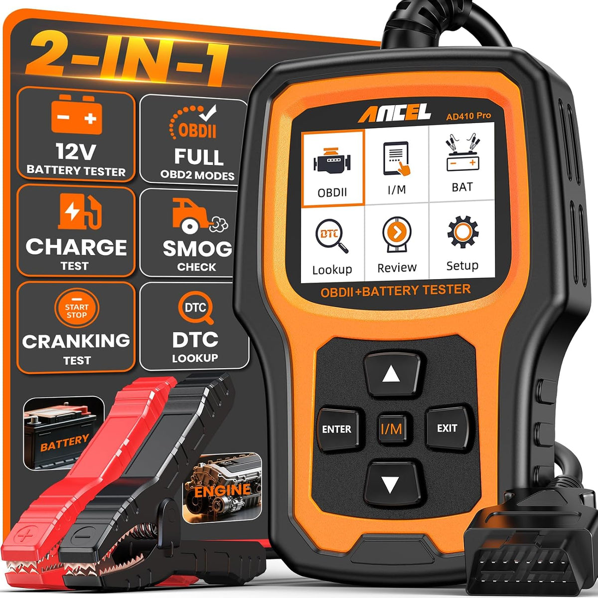 ANCEL Protective Case Storage Bag for OBD2 Scanner Code Reader Diagnostic Scan Tool Battery Tester