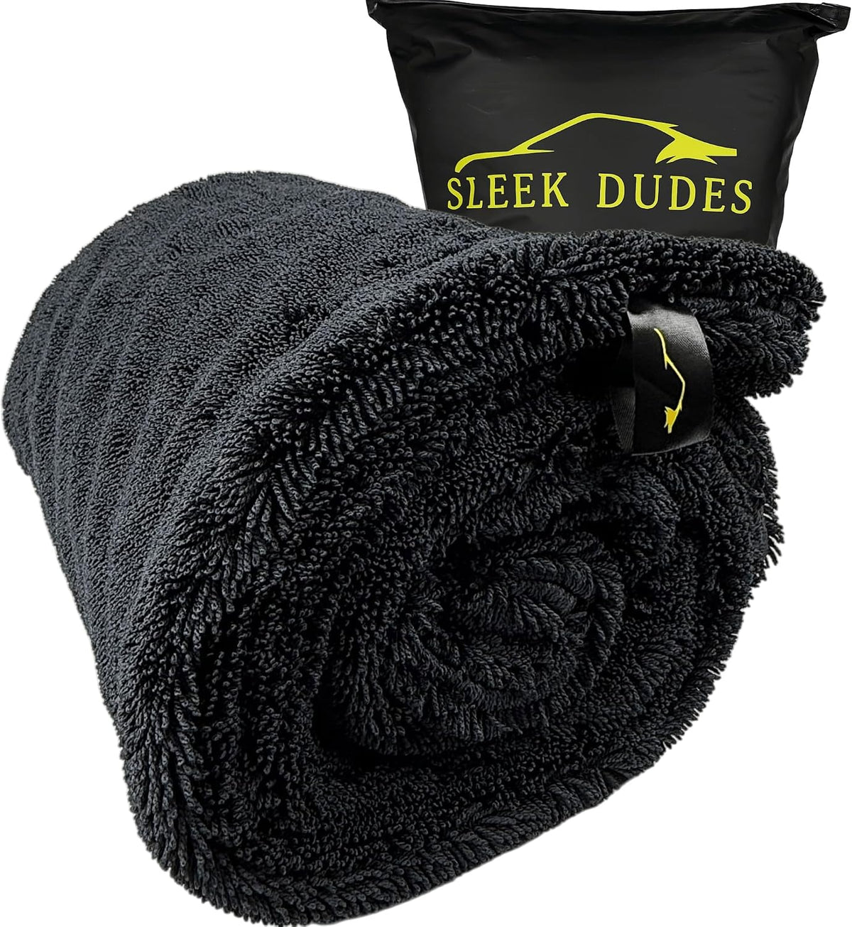 Sleek Max Dry 2K - 2000GSM Microfiber Car Drying Towel, 20x31in, Grey