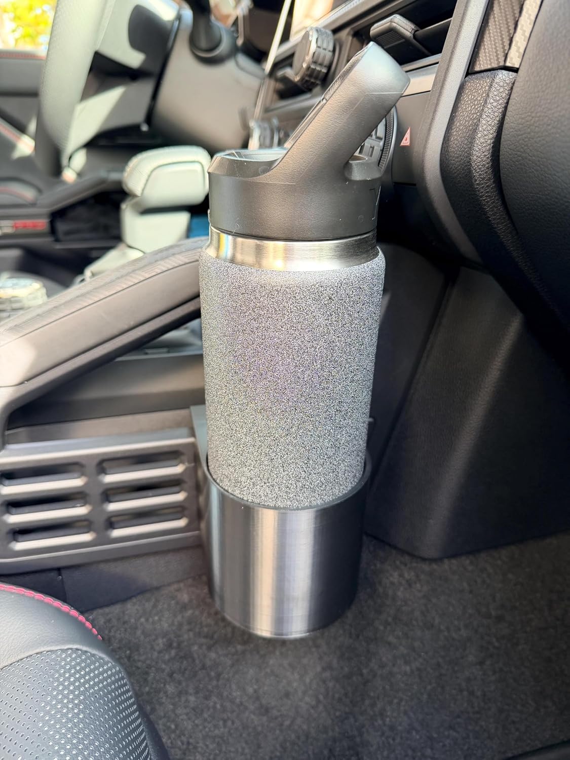 Cupholder Compatible for Toyota 4Runner Tacoma Gen 6 2025+ (Many Sizes) - fits Many Tumbler and Bottles - 3D Printed (Large - 88mm)