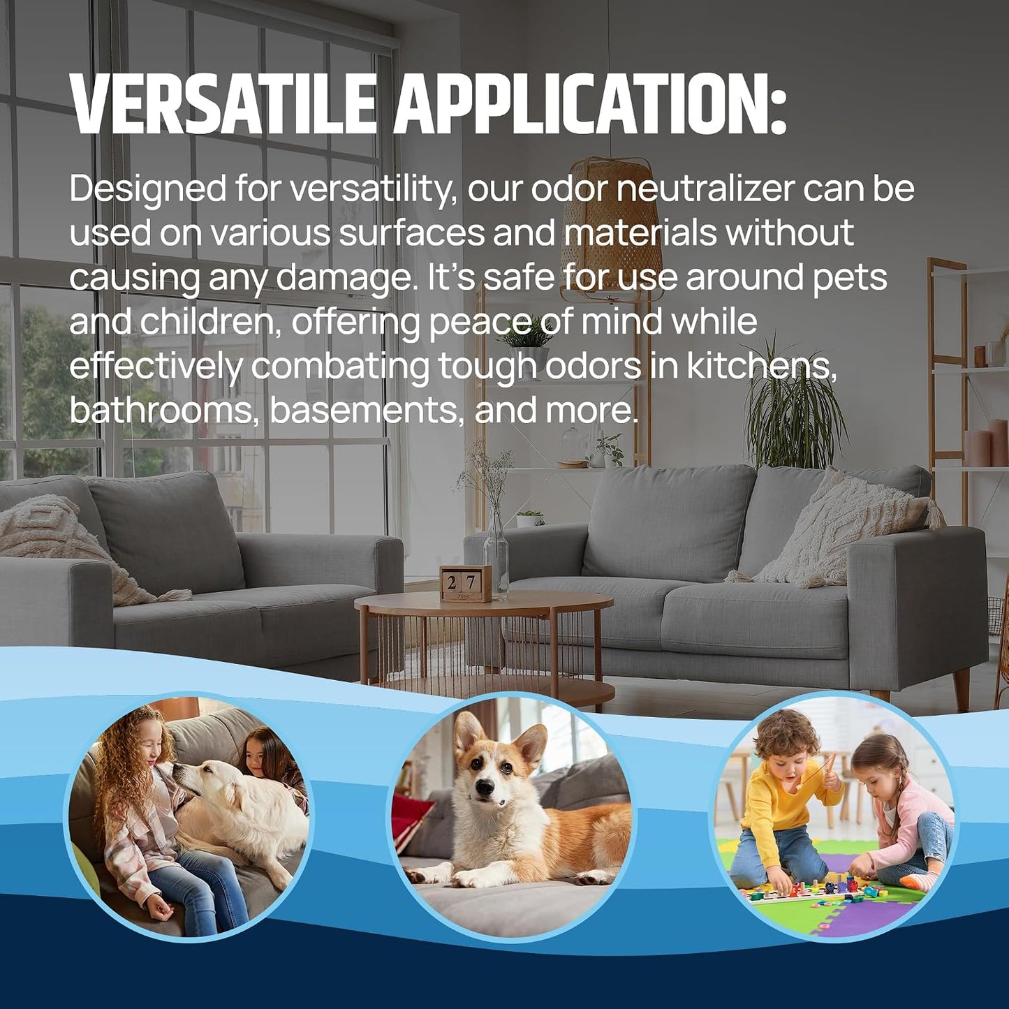 SOCAR CHEMICAL - Odor Neutralizer Eliminates odors for Home, Office, Gym, Car. Eliminates Unwanted Smells from Pets, Cooking, Sports Gear, Urine, Vomit & Unwanted, Strong Odor 32oz Liquid Spray